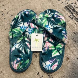 Women's Tropical Print Slippers
